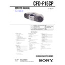 Sony CFD-F15CP Service Manual