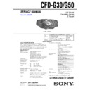 Sony CFD-G30, CFD-G50 Service Manual