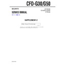 Sony CFD-G30 (serv.man2) Service Manual