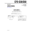 Sony CFD-G30 Service Manual