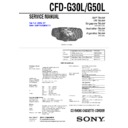 Sony CFD-G30L, CFD-G50L Service Manual