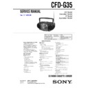 Sony CFD-G35 Service Manual