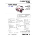 Sony CFD-G700CP, CFD-G770CP, CFD-G770CPK Service Manual