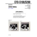 Sony CFD-S100, CFD-S200 (serv.man3) Service Manual
