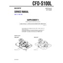 Sony CFD-S100L (serv.man2) Service Manual