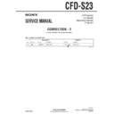 Sony CFD-S23 (serv.man5) Service Manual