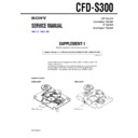 Sony CFD-S300 (serv.man2) Service Manual