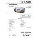 Sony CFD-S300 Service Manual