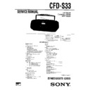Sony CFD-S33, CFD-S34, CFD-S37 Service Manual