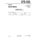 Sony CFD-S33 (serv.man3) Service Manual