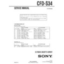 Sony CFD-S34 Service Manual