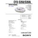Sony CFD-S350, CFD-S350L Service Manual
