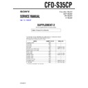 Sony CFD-S35CP (serv.man3) Service Manual