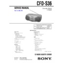 Sony CFD-S36 (serv.man2) Service Manual