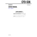 Sony CFD-S36 (serv.man4) Service Manual