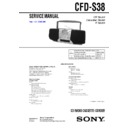 Sony CFD-S38, CFD-S55 Service Manual