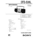 Sony CFD-S38L Service Manual
