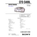Sony CFD-S400L Service Manual