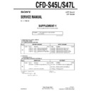 Sony CFD-S45L, CFD-S47L (serv.man2) Service Manual