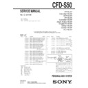 cfd-s50 service manual