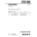 Sony CFD-S55 Service Manual