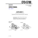 Sony CFD-S700 (serv.man2) Service Manual