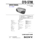 Sony CFD-S700 Service Manual
