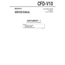 Sony CFD-V10 (serv.man4) Service Manual