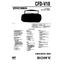 Sony CFD-V10 Service Manual