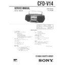 Sony CFD-V14 Service Manual