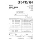 Sony CFD-V15, CFD-V24 (serv.man2) Service Manual