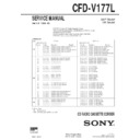 Sony CFD-V177L Service Manual