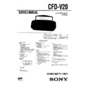 Sony CFD-V20 (serv.man2) Service Manual