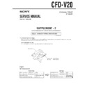 Sony CFD-V20 (serv.man6) Service Manual