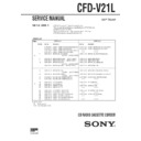 Sony CFD-V21L Service Manual