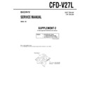 Sony CFD-V27L (serv.man2) Service Manual