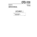 Sony CFD-V30 (serv.man3) Service Manual