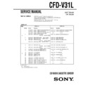 Sony CFD-V31L Service Manual