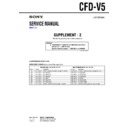 Sony CFD-V5 (serv.man3) Service Manual