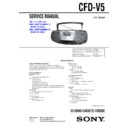 Sony CFD-V5 Service Manual