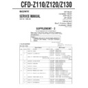 Sony CFD-Z110, CFD-Z120, CFD-Z130 (serv.man3) Service Manual