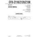 Sony CFD-Z110, CFD-Z120, CFD-Z130 (serv.man4) Service Manual