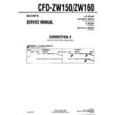 Sony CFD-ZW150, CFD-ZW160 (serv.man3) Service Manual