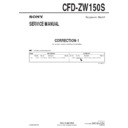 Sony CFD-ZW150S (serv.man3) Service Manual