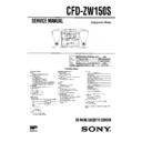 Sony CFD-ZW150S Service Manual