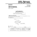 Sony CFD-ZW160L (serv.man3) Service Manual
