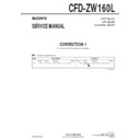 Sony CFD-ZW160L (serv.man4) Service Manual