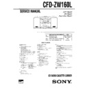 Sony CFD-ZW160L Service Manual