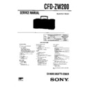 Sony CFD-ZW200 Service Manual
