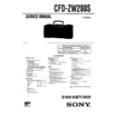 Sony CFD-ZW200S Service Manual